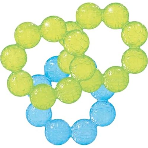 Infantino Water Teethers, Cooling & Massaging Relief, Lime/Blue, 3-Pack
