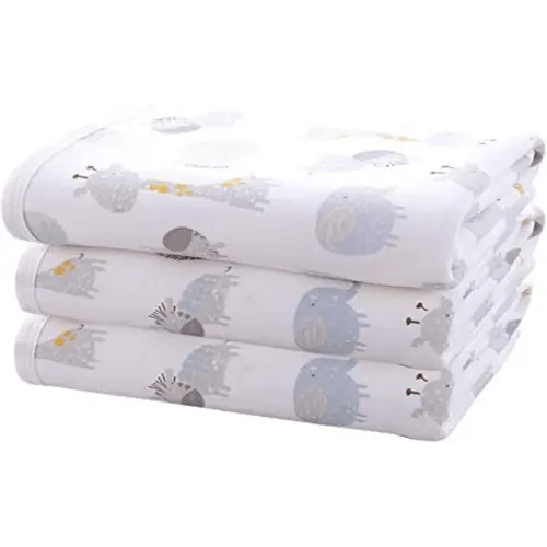 Baby Diaper Changing Pad Liners(22X27.5 inches) Soft Cotton Waterproof Changing Pad for Baby Underpads Mattress Mat Sheet Protector Portable Reusable Urine Mats for Travel Gear Pack of 3