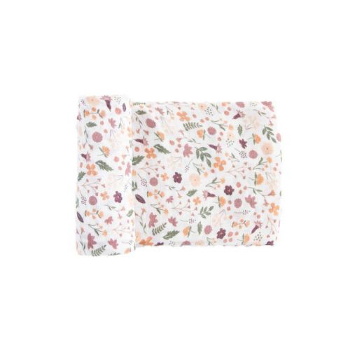 Red Rovr Organic Cotton Muslin Swaddle Blanket Single - Blush Pink