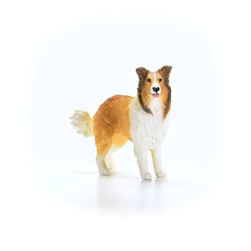 Schleich Farm World - Collie Figurine - Realistic Dog Figure for Boys and Girls - Toy Dog for Toddlers and Kids Ages 3+