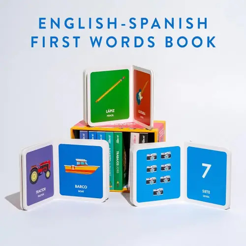 My First Bilingual Library: A Spanish-English Vocabulary Board Book Set of Colors, Numbers, Animals, ABCs, and More (Si Sabo Kids)