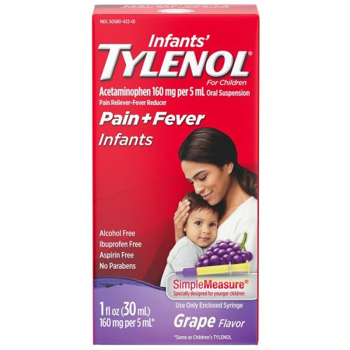 Infants' TYLENOL Acetaminophen Liquid Medicine Grape | Walgreens