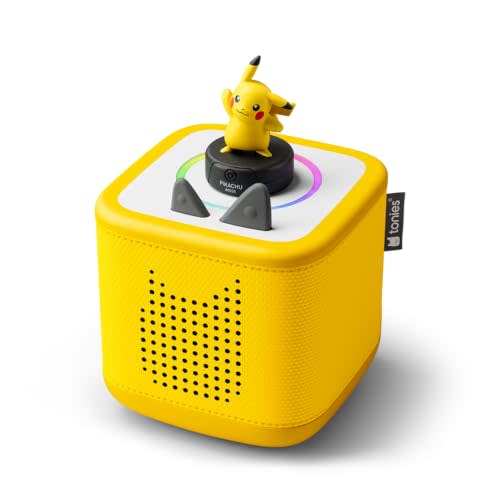 Toniebox 2 Audio Player Pokémon Starter Set for Kids 5+, Lightning Yellow | Portable Screen-free Audio Player | Stories, Music, Games | Pikachu | Gift for Kids 5-12+