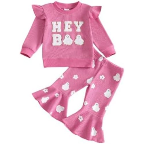Socutebabe Baby Girl Thanksgiving Outfit Girl Turkey Sweatshirt Pants Set
