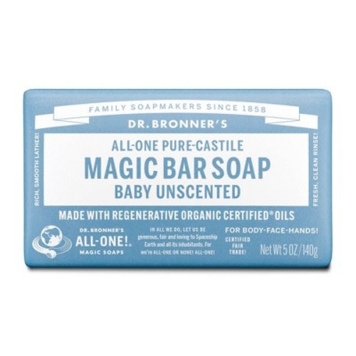 Dr. Bronner's All-One Pure-Castile Magic Bar Soap - Unscented - 5oz