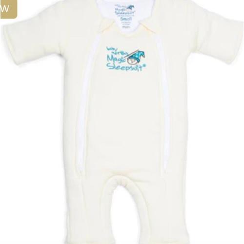 Cream Baby Merlin’s Magic Sleepsuit | Soft 100% Cotton Infant Sleepsuit