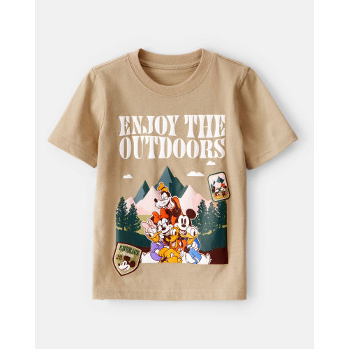 Toddler Boy "Enjoy The Outdoors" Mickey & Friends Short-Sleeve Graphic Tee - Brown - Carter's | Carter's