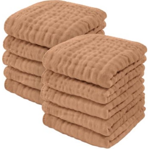Muslin Washcloths - Pack of 10
