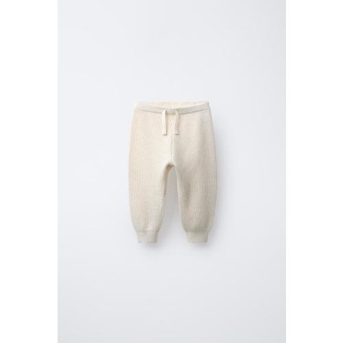 KNIT JOGGERS - Light beige | ZARA United States