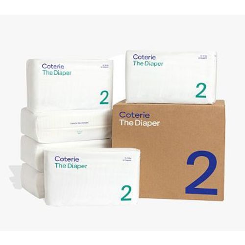 Coterie Diaper 6 Pack, Size 02, (10-16lbs)