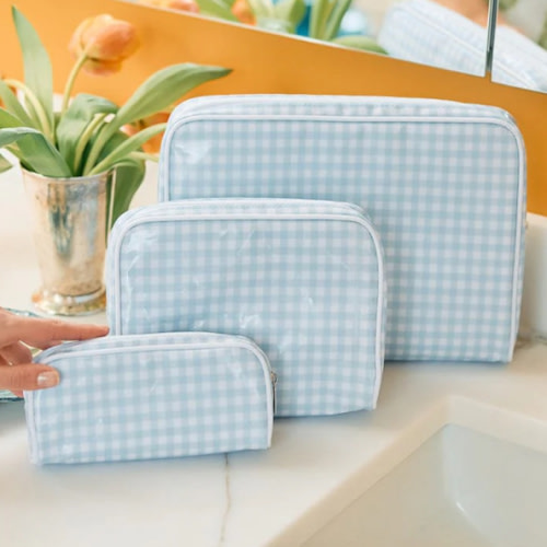 Patterned Toiletry Bag Trio (3 pieces)