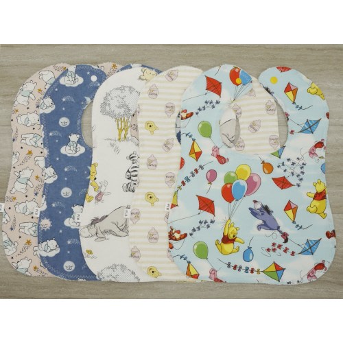 Winnie the Pooh Baby Bib, Cotton Terry Cloth, Handmade