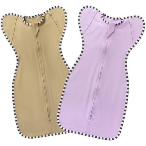 Transitional Swaddle Blanket Sack 2-Pack, Baby Sleep Sack, Arms Up Design, Newborn Swaddle for Boys Girls