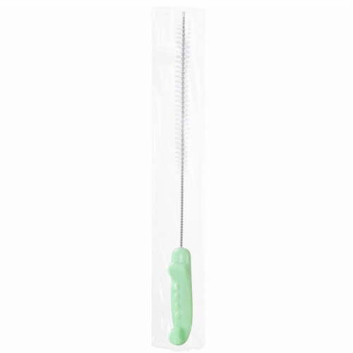 Tunhigl Extra Long Reusable Bottle Brush for Straws and Baby Bottles with Flexible Stainless Steel Core and Hangable Design - Eco-Friendly Cleaning Tool for Parents Green