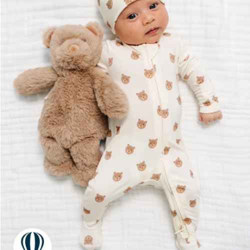 Teddy Zipper Footies