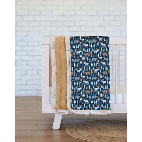 Wildlife Plush Blanket | Minky Couture