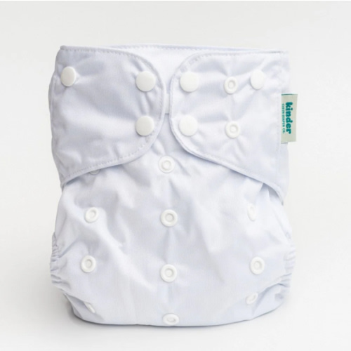 Solid Color: Essentials Pocket Cloth Diaper with Athletic Wicking Jersey, Grows with your Baby