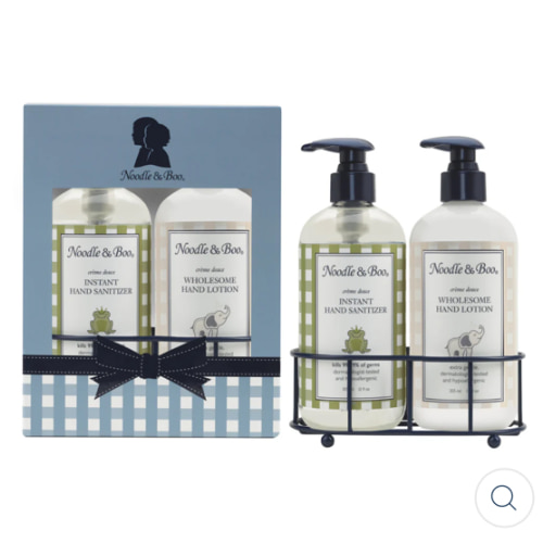 Hand Sanitizer & Lotion Caddy Set – Noodle & Boo