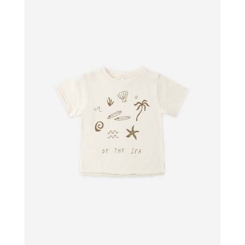 Raw Edge Tee Of The Sea