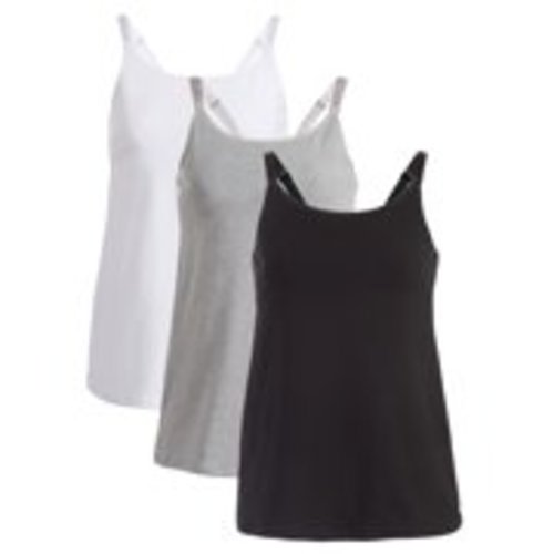 Loving Moments By Leading Lady Maternity Nursing Cami With Built-In Shelf Bra 3 Pack, Style L319