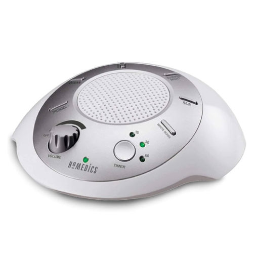 HoMedics SS-2000G/F-AMZ Sound Spa Relaxation Machine with 6 Nature Sounds, Silver