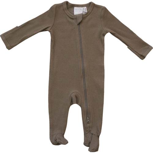 Cocoa Organic Cotton Ribbed Zipper – Simple Steps Market