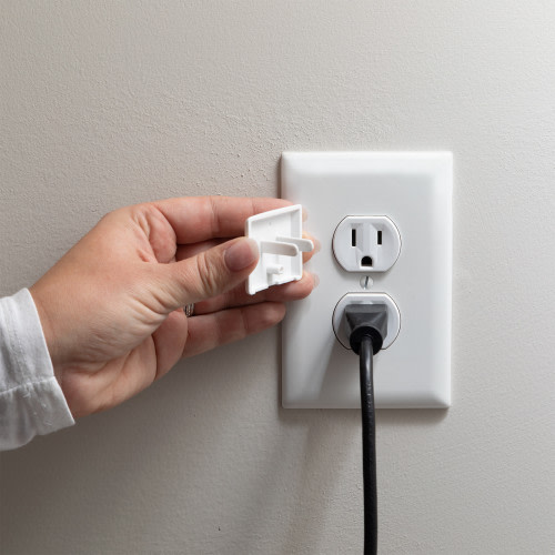 Qdos Stayput Single Outlet Plug (12 Pack) - White