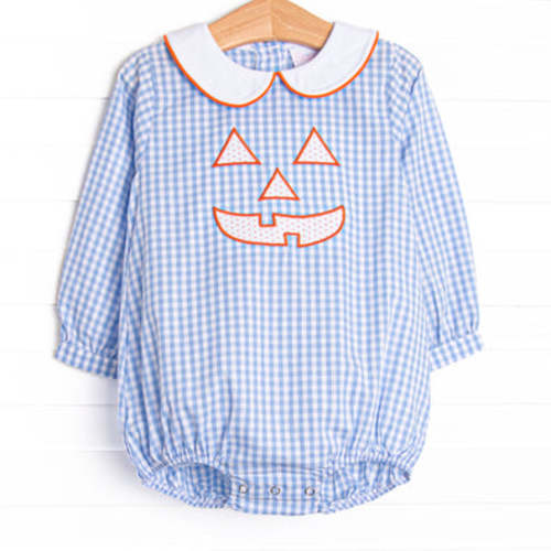 Cozy Carving Applique Bubble, Blue Gingham – Stitchy Fish