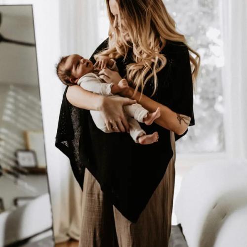 Black Cocoon Breathable Nursing Cover