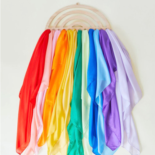 Large Rainbow Playsilk Display – Sarah's Silks