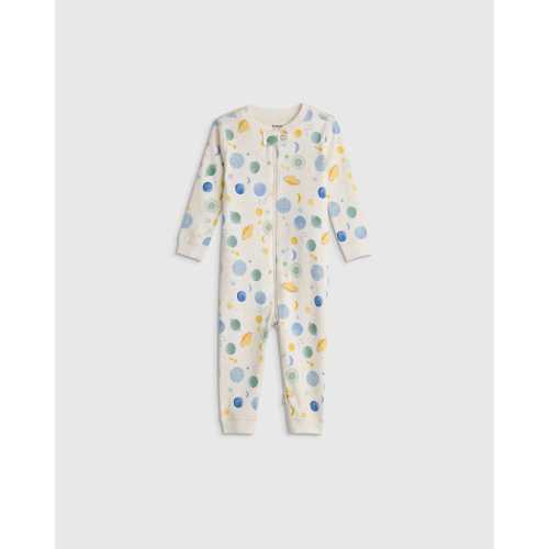 100% Organic Cotton One Piece Pajama - Baby in Celestial Dreams Cream