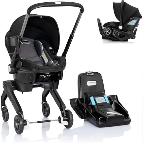 Evenflo Shyft DualRide Infant Car Seat and Stroller Combo (Bryson Blue)
