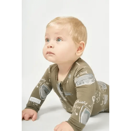 Armor of God Green PJ Footed Onesie Bamboo – Holy Pals