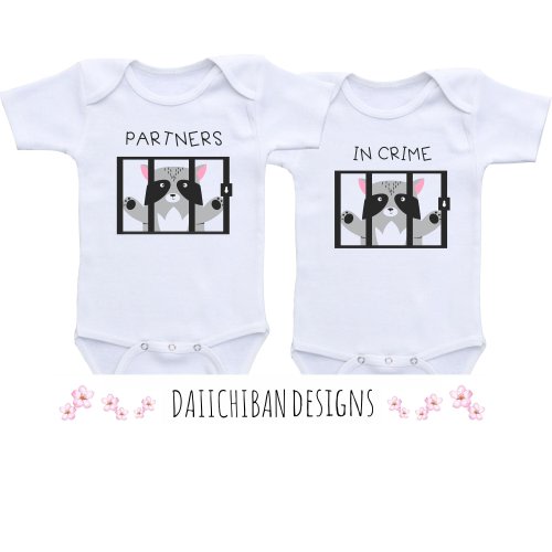 Twin Baby Clothes: Partners in Crime Matching Outfits