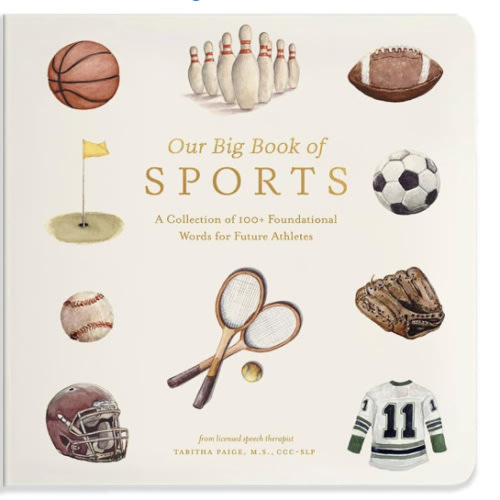 Our Big Book of Sports: A Collection of 100+ Foundational Words for Future Athletes (Tabitha Paige Children's Book Series)