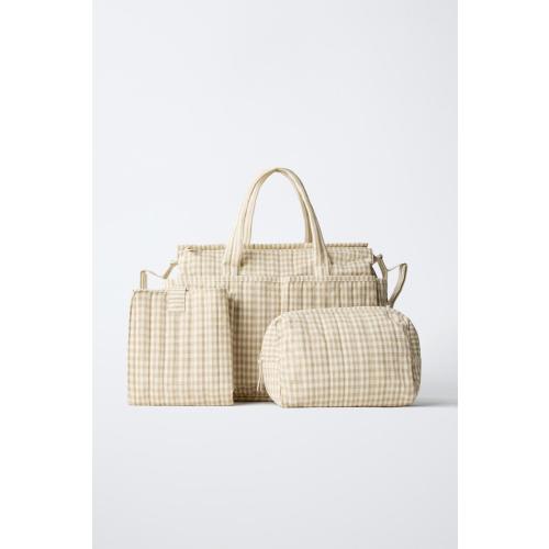 PLAID MATERNITY SET - Off White | ZARA Canada