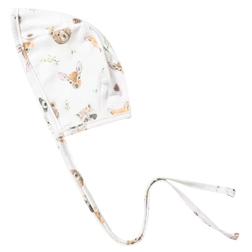 Copper Pearl Baby Bonnets: Ultra-Soft, Comfy to Wear, Tie-On Infant Sun Hat for Protection Against UV Rays, Premium Material, 0-3 Months, Wilder