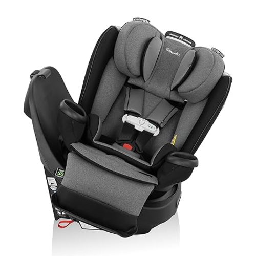Evenflo Gold Revolve360 Extend All-in-One Rotational Car Seat with SensorSafe (Moonstone Gray)