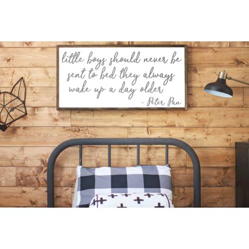 Peter Pan Nursery Sign | Boys Room Wall Decor | 569