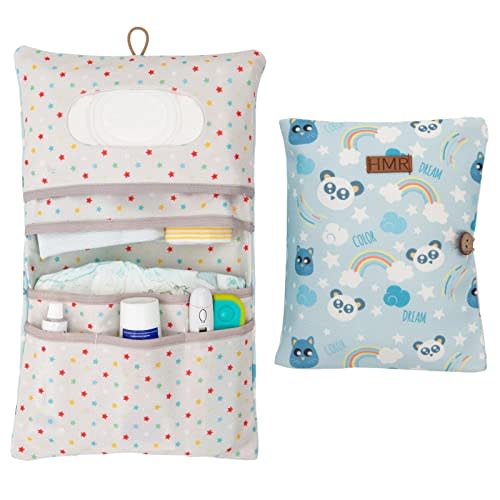 HAMUR Baby Diaper Bag Organizer – Travel-Friendly, Compact & Foldable | Stroller Pouch for Newborn Essentials – Must-Have for Boys & Girls (Dream)