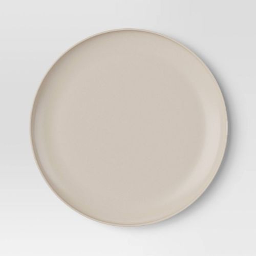 10.5'' Plastic Dinner Plate Cocoa Butter Beige - Room Essentials™