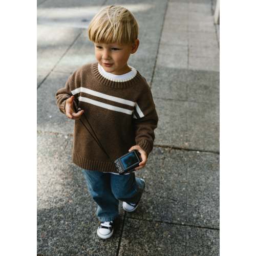 Double Stripe Knit- Mocha – Fostered Collection