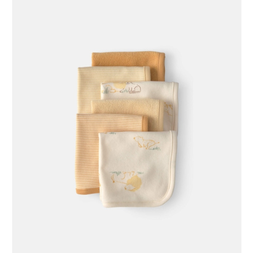 Baby 6-Pack Lion Terry Washcloths - Yellow | Carter's