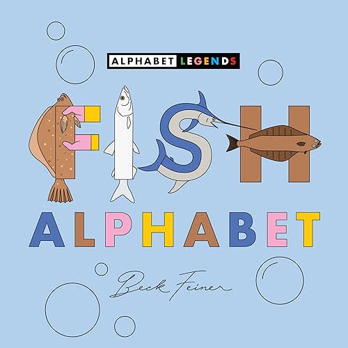 Fish Alphabet (Alphabet Legends) Hardcover – Picture Book, August 1, 2023