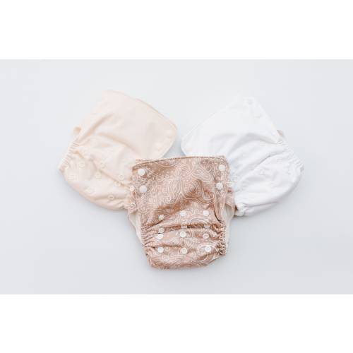 One Size Bundle | Set of 3 | All in One Cloth Diaper | Snap in AIO | The Simple Mami
