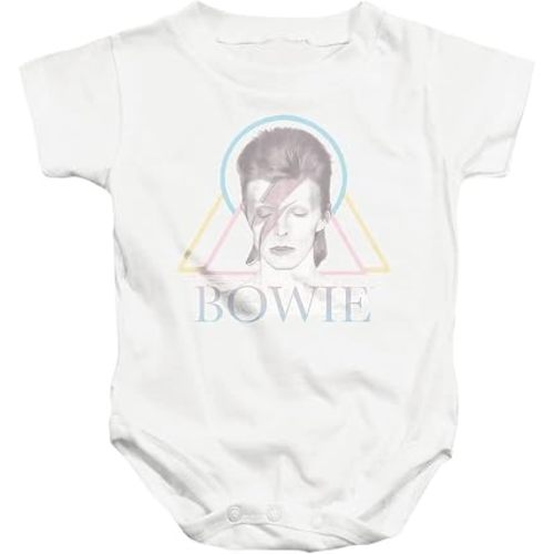 Popfunk Davie Bowie Ziggy Stardust Pastel Shapes Infant Snap Suit for Baby