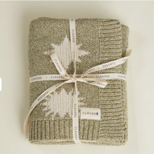 Cozmo Matcha Moon Star Blanket