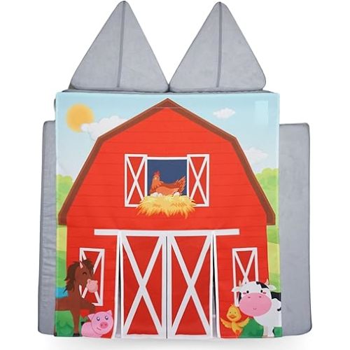 Couch Swag Play Panel for Childrens Foam Sofa Kids Couch (Barn)