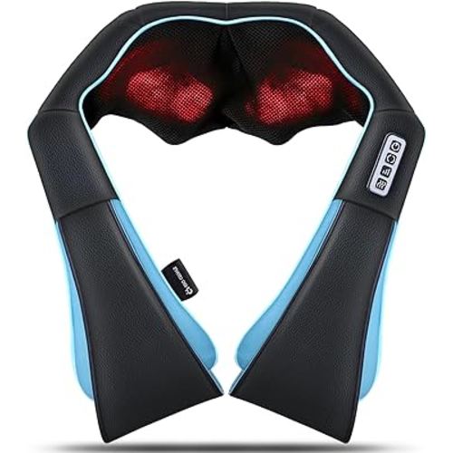 Mo Cuishle Shiatsu Back Shoulder and Neck Massager with Heat, Electric Deep Tissue 4D Kneading Massage, Best Gifts for Women Men Mom Dad, Fathers Day, Mothers Day, Christmas Gifts