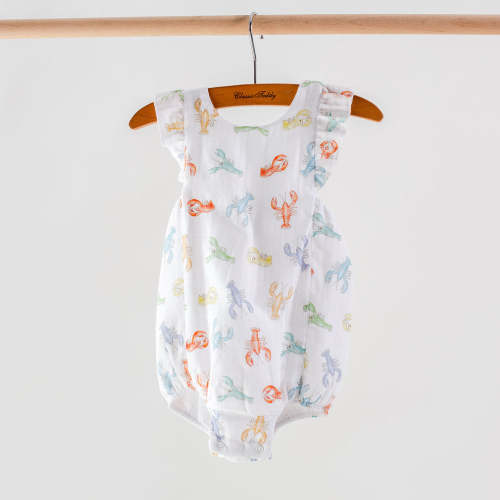 Nola Tawk Colorful Claws Organic Muslin Bubble Romper – zukababy